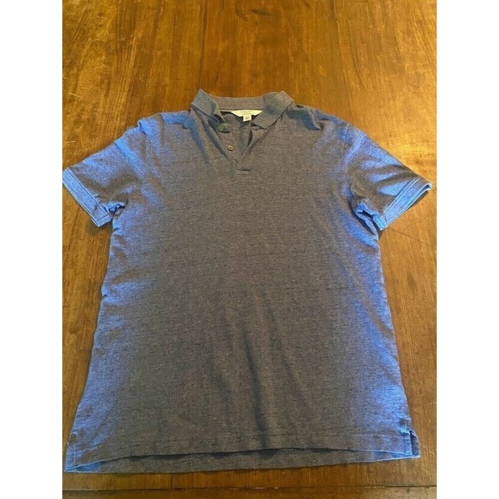Calvin Klein Men's Blue Classic Fit Short-Sleeve Logo Polo Shirt Size s/p
